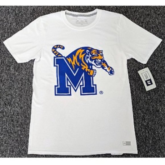 🆕 UNIVERSITY OF MEMPHIS (U of M) WHITE T-SHIRT - Picture 2 of 2